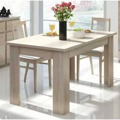 Table de repas 180 cm chêne clair - ZYWO - Bois clair - Bois - L 180 x l 90 x H 80 cm - Table de repas