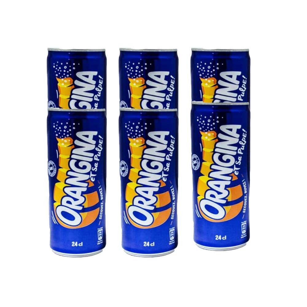 Lot de 6 Canette Orangina 0.24 L