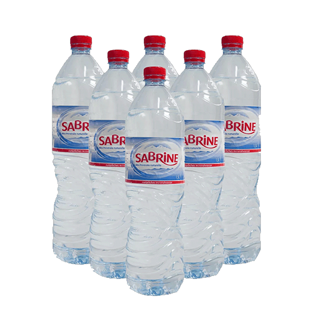 Lot de 6 eau minérale Sabrine 1.5 L