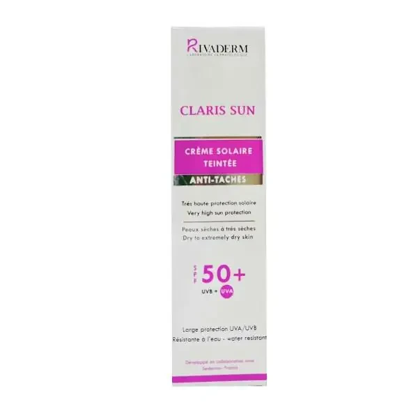 Rivaderm Claris Sun creme teinté spf 50 + 50ml