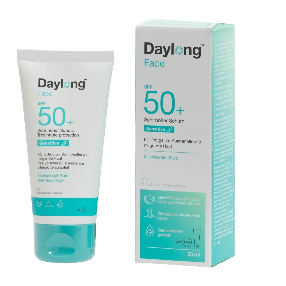 DAYLONG Face Gel Fluide Léger SPF 50+ 50 ML