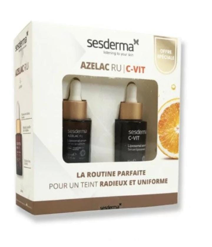 Sesdema sérum azelac cru +c-vit pour un teint radieux et uniforme