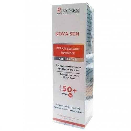 RIVADERM Nova sun - Ecran solaire invisible - Anti taches - SPF50+