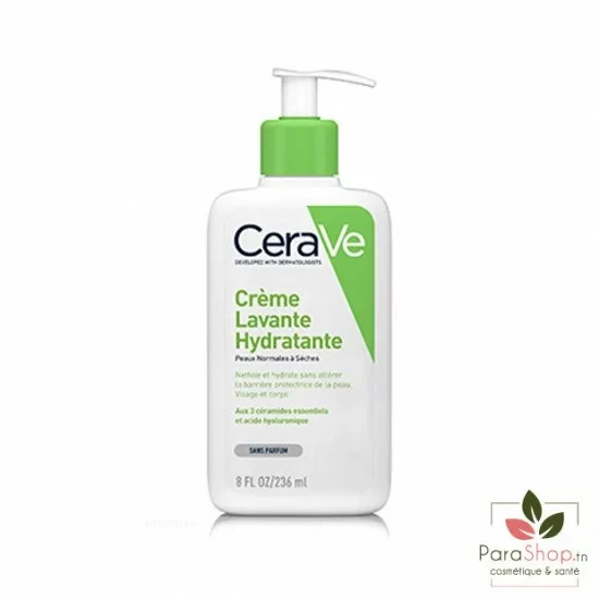 CeraVe crème lavante hydratante - flacon 473 ml